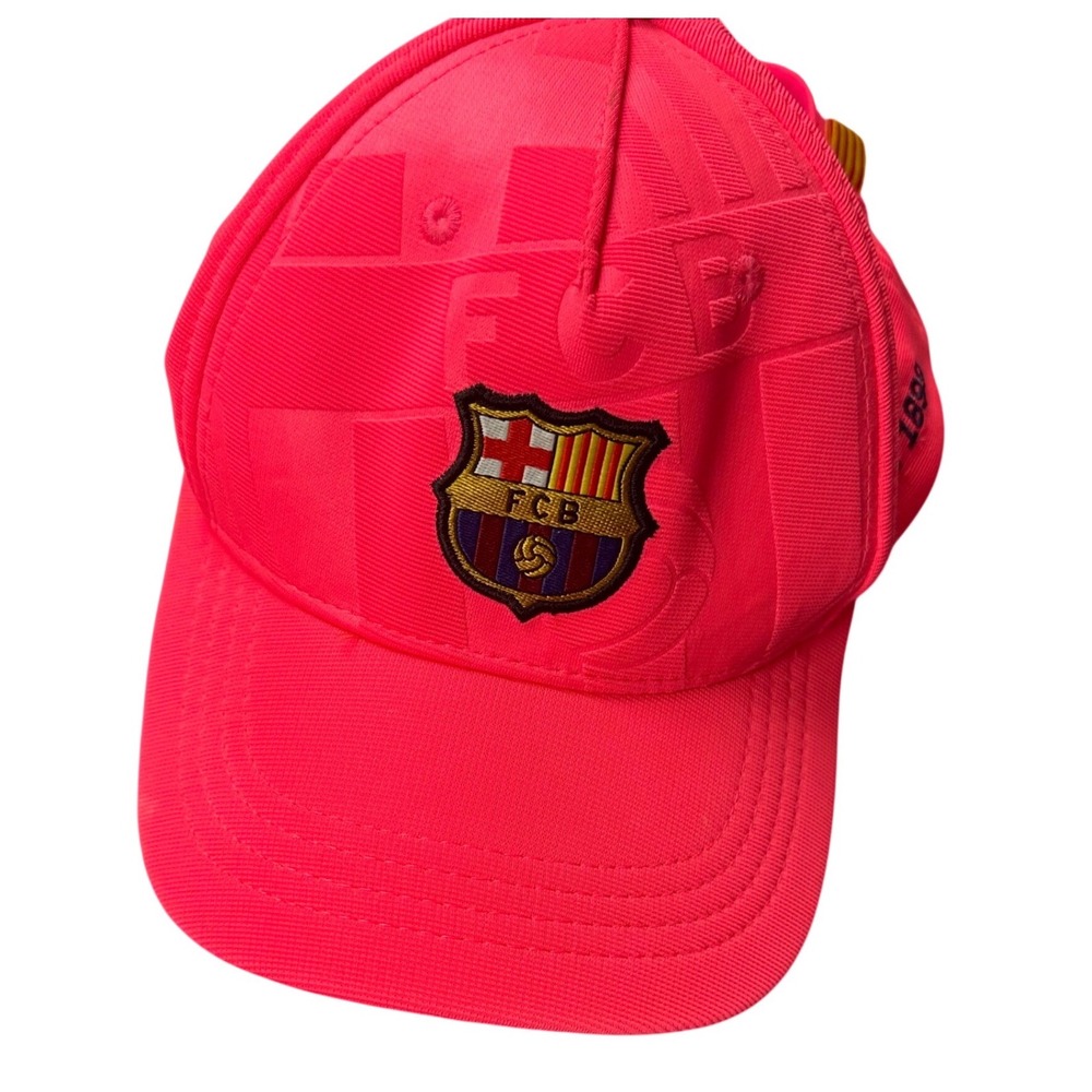 FC Barcelona FCB Official Licensed Neon Pink Adjustable Baseball Hat Cap